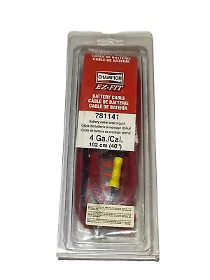 Champion EZ-FIT 781141 Battery Cable 4 Ga./Cal. 102 Cm (40 ) Cable Side-Mount • $30.99