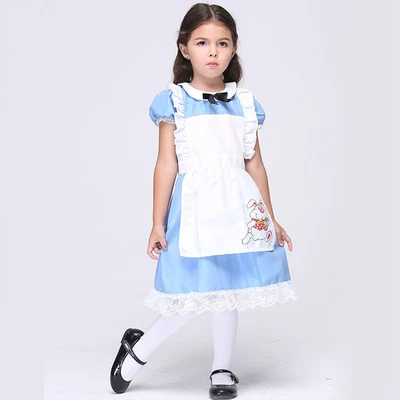 £21.79 • Buy Alice In Wonderland Costume Kids Fancy Dress Halloween Girls Children