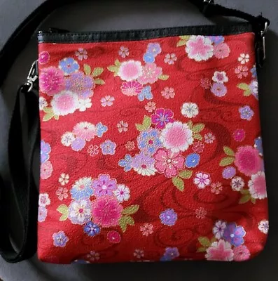 Red Sakura Crossbody Bag From Japan Cherry Blossoms Handbag Kawaii • £8