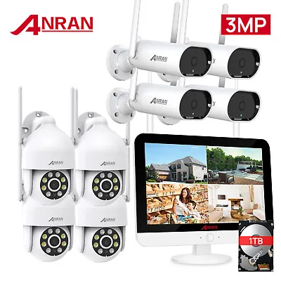 ANRAN Security Camera System 8CH 5MP HD NVR Home Outdoor Wireless WIFI CCTV 1TB • $279.99