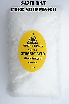 Stearic Acid Vegetable Triple Pressed Pastilles Beads 12 Oz • $8.99