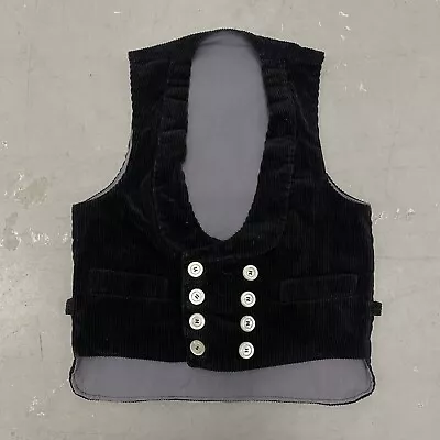 Vtg 60s FHB German Zunftweste Double Breasted Corduroy Vest Size M/L Carpenter • $69.99