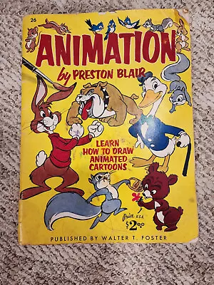 Animated Cartoons For The Beginner By Preston Blair Art Book #26 Vintage • $8.99