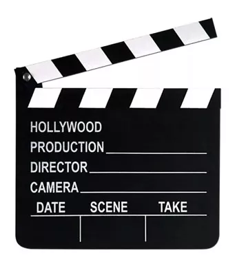 7X8 Hollywood Movie Clap Board Prop ACTION Director Camera Scene Take Party Toy • $6.29