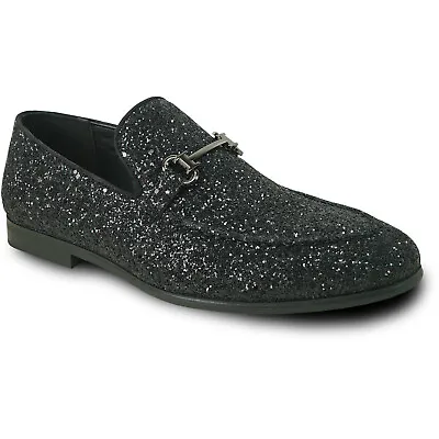 Bravo! Men Dress Shoe PROM-2 Loafer Modern Metallic Glitter For Wedding Prom • $59.99