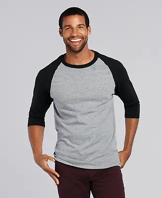 Gildan Heavy Cotton Adult 3/4 Raglan Tee G5700 • $19.70