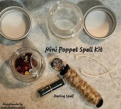 Mini Poppet Doll Spell Kit Witchcraft Voodoo Spell Kit • $15.15
