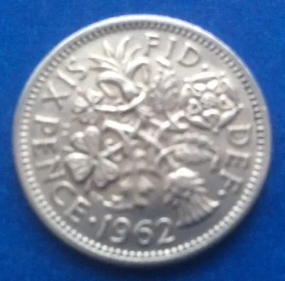 £1.60 • Buy 1962 Queen Elizabeth Ii  Lucky Tanner  Sixpence 60th Birthday / Anniversary