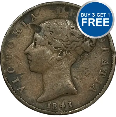 1 Half Penny - Choice Of Year From 1838-1860 - Victoria - Great Britain • £8.99