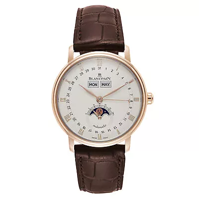 Blancpain Villeret Moon Phase Men's Automatic Watch 6263-3642-55B • $10995