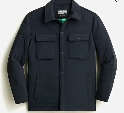 S NWT J Crew Men's Nordic Primaloft ECO Insulated Overshirt Jacket Shirt SMALL • $89.99