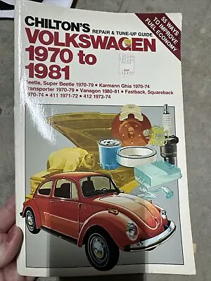 Chilton's Volkswagen Beetle 1970-1981 Repair & Tune-Up Guide Service Manual 6837 • $8