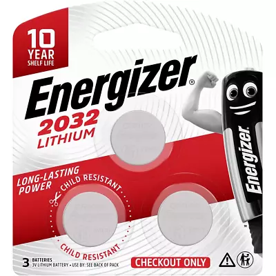 Energizer 2032 Lithium Batteries 3 Pack • $5.95