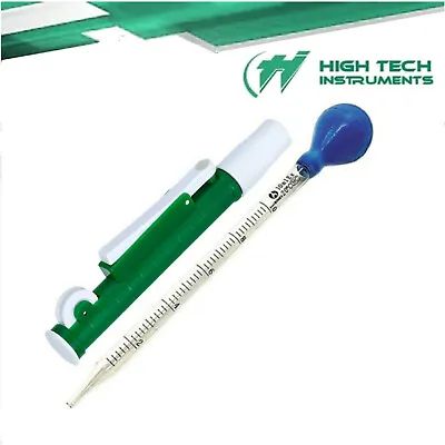 Pipette Pump 10ml Green + 10ml Glass Transfer Graduated Pipette Dropper Combo • $13.75