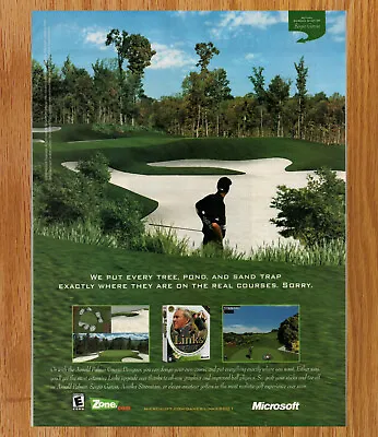 Links 2001 Microsoft Arnold Palmer - Video Game Print Ad / Poster Promo Art 2000 • $14.99