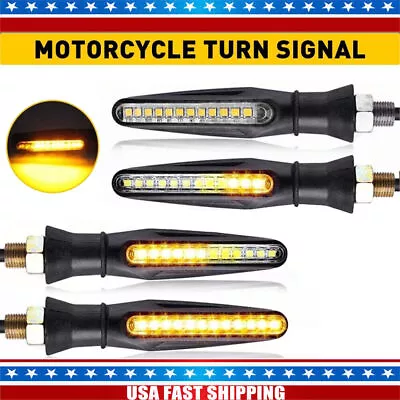 4x LED Motorcycle Turn Signals Blinker Lights Amber For Suzuki DRZ400s DRZ400sm • $7.99