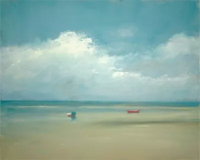 Anne Packard : Two Boats At Low Tide : Archival Quality Art Print • $57.95