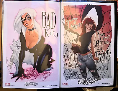 J. Scott Campbell Spider-man Black Cat Mary Jane Art Print Set Signed 11X17 • $103.99