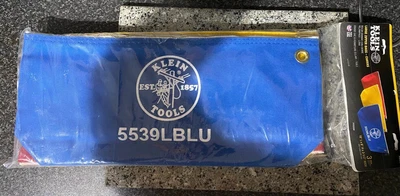 $29.98 • Buy Zipper Bag, Large Canvas Tool Pouch For Tool Storage With Brass Zipper, Blue