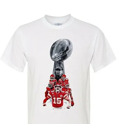 Super Bowl LIV Champions - Kansas City Chiefs - Trophy - Ultra Soft T-Shirt • $18.99