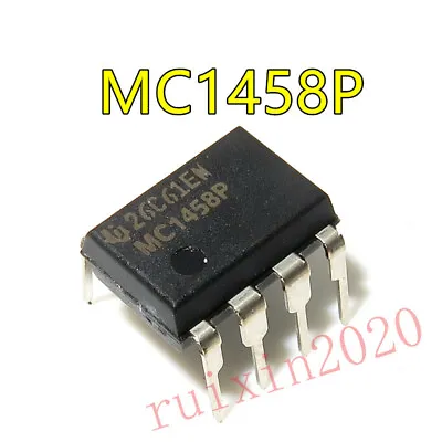 5PCS MC1458P1 DUAL OPERATIONAL AMPLIFIERS DIP8 New • $4.19