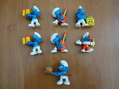 McDonalds Happy Meal Toys Smurf's X 7 Loose • £2.49