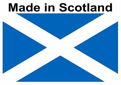 100 Made In Scotland Flag Stickers Self Adhesive Labels 25mm X 15mm Saltire • £2.99