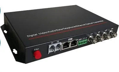 Video/Ethernet/RS232 Data Over Fiber Optic Media Converter TX/RX Singlemode 20Km • $225