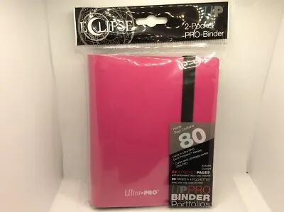 Ultra PRO Eclipse Hot Pink 2-Pocket Pro-Binder. New. B3G1 Free! • $8.99