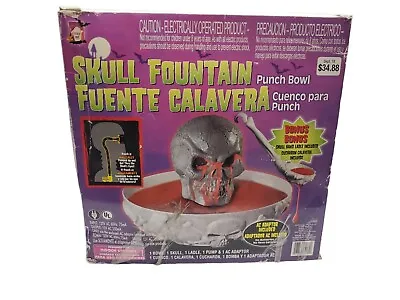 $89.94 • Buy 2007 Skull Fountain Punch Bowl  Halloween Party Decoration