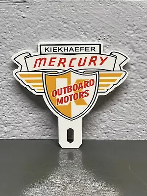 Kiekhaefer Mercury Metal Plate Topper Sign Sales Service Outboard Motors Gas Oil • $34.99