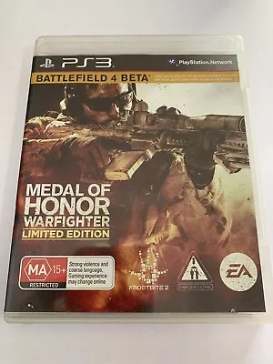 Medal Of Honor Warfighter Limited Edition PlayStation 3 PS3 (b50/1) Free Postage • $30