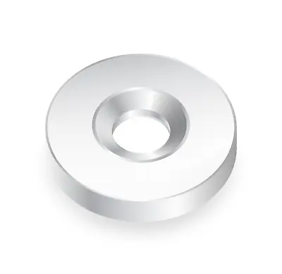 3/4 Inch Countersunk Steel Disc Blank Metal Strike Plates/Washers (75 Pack) • $19.99