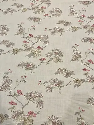 Laura Ashley Nara Soft Truffle Curtain Fabric Material (sold Per Metre) SALE • £9.99