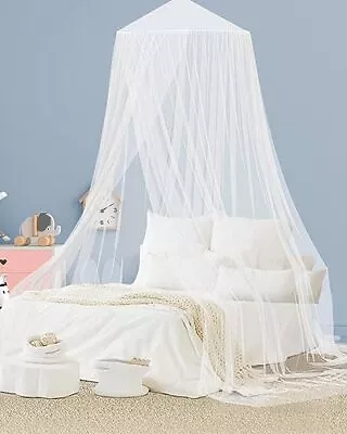 Mosquito Net Bed Canopy For Girls Elegant Canopy Bed Curtains From Ceiling ... • $29