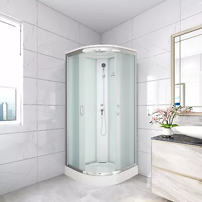 No Steam Quadrant Shower Enclosure Cubicle  900x900MM • £549