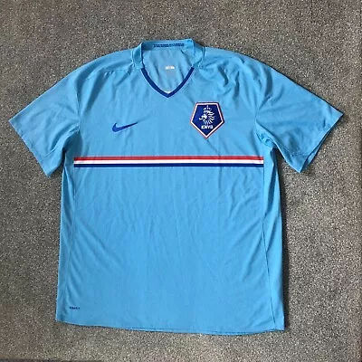 Netherlands Football Shirt Mens XL 45/47” Blue Away 2008 Holland Nike 259032-479 • £24