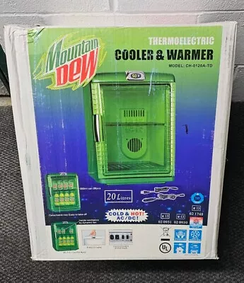 Vintage RARE Mountain Dew 20 Liter Cooler Cold& Warm Mini Fridge Factory Sealed  • $275