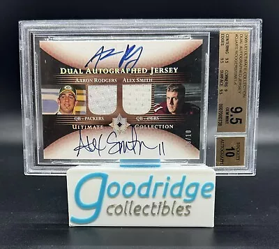 2005 UD Ultimate Collection Rookie Patch Auto Aaron Rodgers Alex Smith BGS 9.5 • $999.99