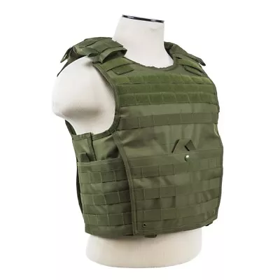 VISM Expert Heavy Duty Ballistic Plate Carrier M-2XL Adjustable MOLLE GREEN • $71.24