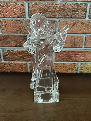 Mikasa Herald Collection 8  Angelic Mandolin Figurine Full Lead Crystal Germany • $12.99