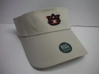 NWOT Auburn Tigers AU Logo Visor Hook & Loop Hat Cap New Unused FREE SHIPPING • $13.95