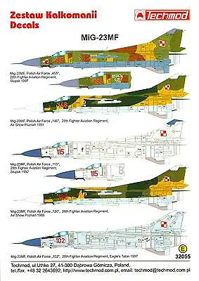 Techmod Decals 1/32 MIKOYAN MiG-23MF FLOGGER Russian Jet Fighter • $13.99