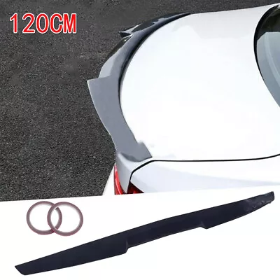 Black Adjustable Rear Trunk Spoiler Lip Roof Wing For VW Jetta MK7 2019-2022 • $39.93