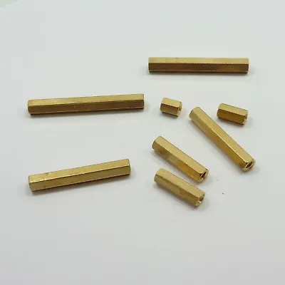 Female M4 Hexagonal Pillar Brass Standoff Hex Spacer Different Sizes • £3.12