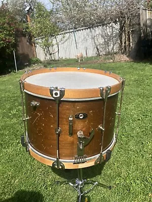 Vintage 1950s 1955-1959 Slingerland 14 X12  Wooden Marching Parade Snare Drum • $105.50