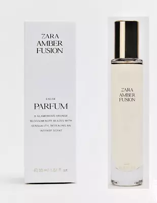 Zara Amber Fusion Women 30ml 1.0 Oz Eau De Parfum Edp Brand New Sealed Box • $47.94