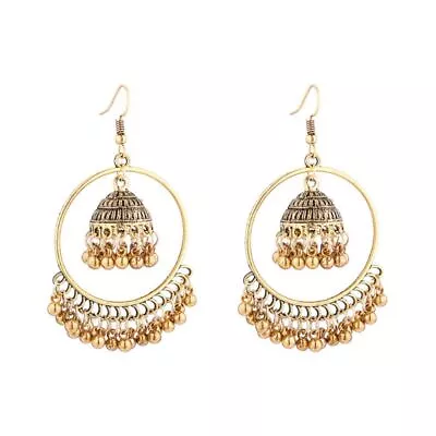 Ethnic Jhumka Indian Bell Dangle Drop Earrings Fashion Jewelry Decor • $15.33