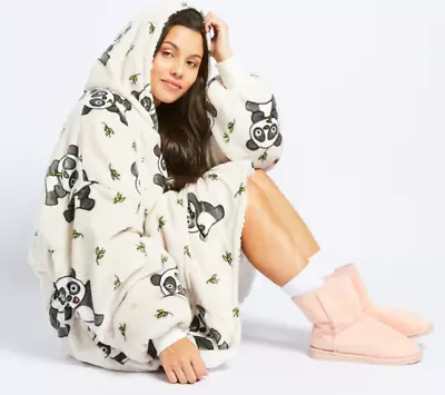 The Oodie Panda Oodie Wearable Hooded Blanket Oversizes - Freepost • $39