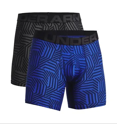 Mens Under Armour Boxerjock  Size Large Underwear 2 Pack 6 Inch New • $26.99